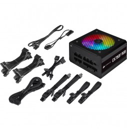 Fuente de Poder Corsair CX750F RGB, 750W, Certificación 80 Plus Bronze  Negra