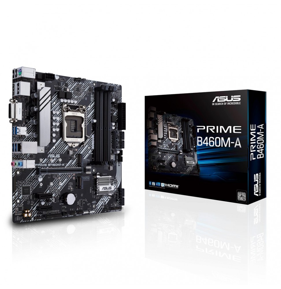 Placa Madre ASUS PRIME B460M-A LGA1200 Intel B460 SATA 6Gb/s, Dual M.2, HDMI, DP, ATX