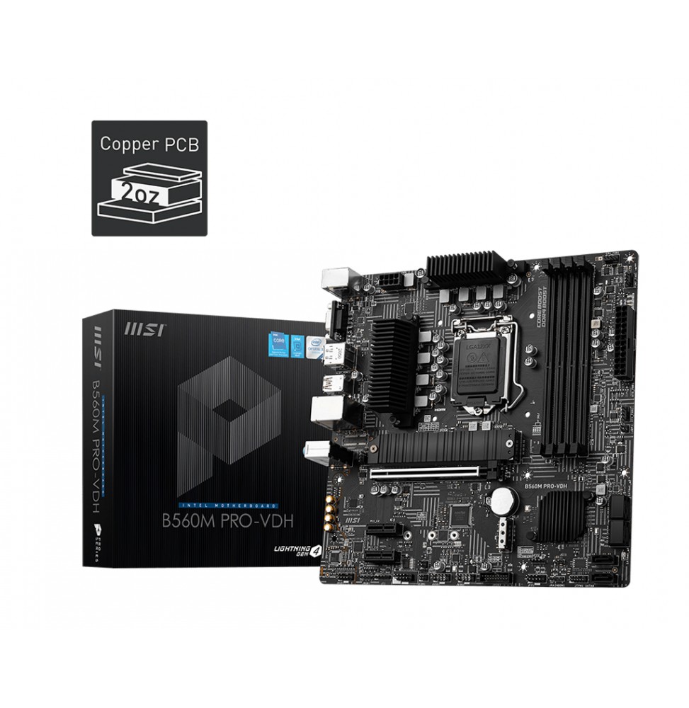 Placa Madre MSI B560M Pro-VDH, Socket LGA1200, Intel B560, Factor Micro-ATX