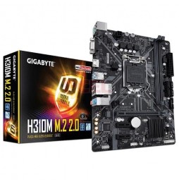 Placa Madre Gigabyte H310M M.2 2.0, Socket LGA1151v2, DDR4 2133/2666MHz, M.2 x2, Micro ATX