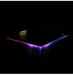 Mouse Pad para gaming HyperX FURY Ultra, iluminación RGB 360°, Superficie rígida micro texturizada