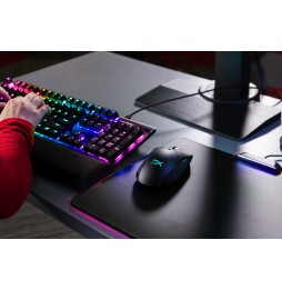 Mouse Pad para gaming HyperX FURY Ultra, iluminación RGB 360°, Superficie rígida micro texturizada