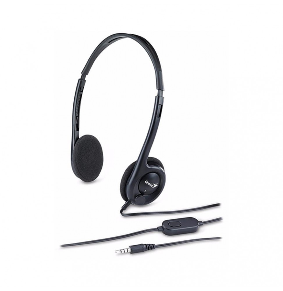 Audifono con Microfono Genius manos libres HS-M200C, conector jack 3.5mm Audifono con Microfono Genius manos libres HS-M200C, conector jack 3.5mm
