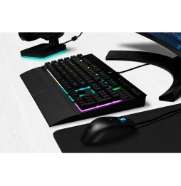 Teclado Gamer Corsair K55 RGB Pro, Retroiluminado, 6 Teclas Macro