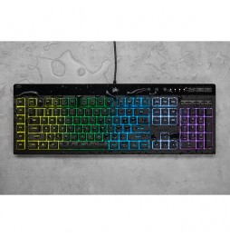 Teclado Gamer Corsair K55 RGB Pro, Retroiluminado, 6 Teclas Macro