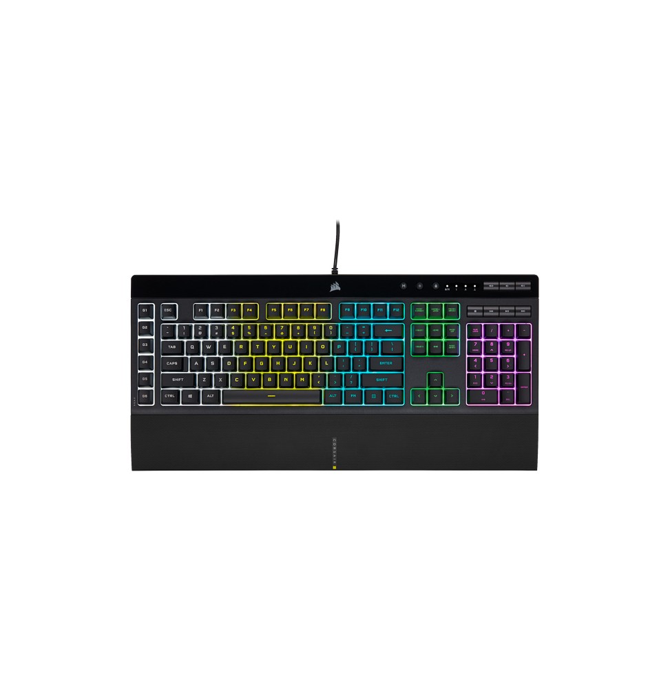 Teclado Gamer Corsair K55 RGB Pro, Retroiluminado, 6 Teclas Macro