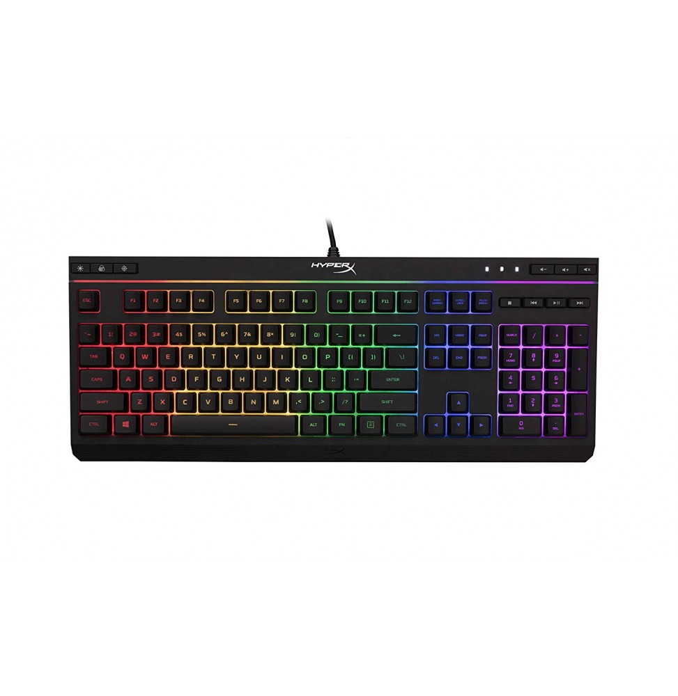 Teclado Gamer HyperX Alloy Core RGB, Membrana, Anti-ghosting, Controles Multimedia, Español