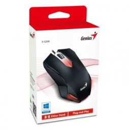 Mouse Óptico Genius X-G200 Alámbrico USB 1000Dpi 3 Botones Retroiluminado