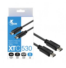 Cable USB Tipo C a Tipo C- 3.1 Xtech XTC-530 1.8 Metros