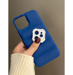 Carcasa Funda para iPhone Diseño de Ondas con Costura