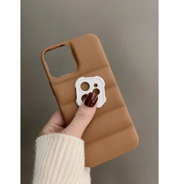 Carcasa Funda para iPhone Diseño de Ondas con Costura