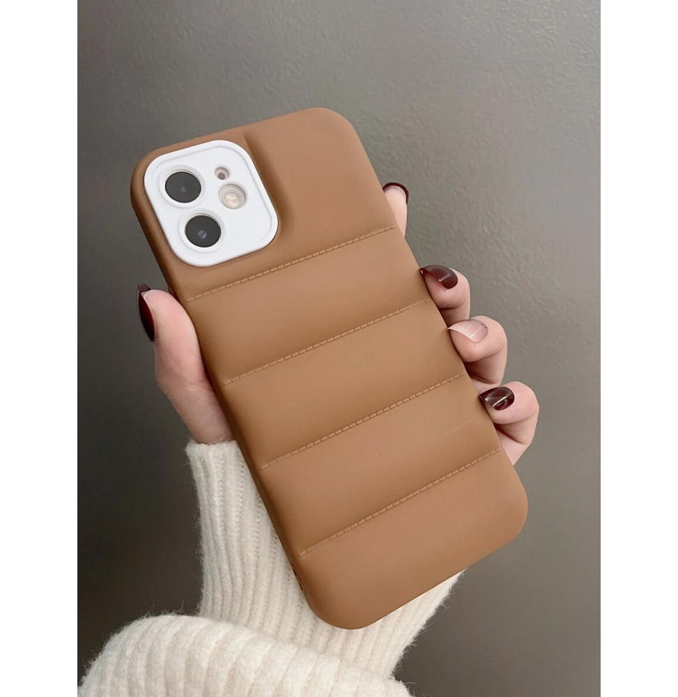 Carcasa Funda para iPhone Diseño de Ondas con Costura