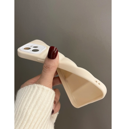 Carcasa Funda para iPhone Diseño de Ondas con Costura