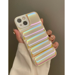 Carcasa Funda para iPhone Diseño de Ondas con Costura