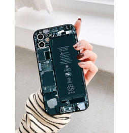 Carcasa Funda para iPhone con patrón de placa base