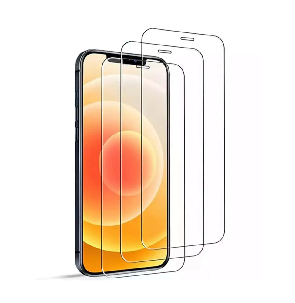 Pack 3 Laminas de Vidrio Templado para iPhone Máxima Protección