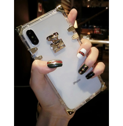Carcasa Funda para iPhone con Diseño de Cerradura Transparente