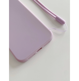 Carcasa Funda para iPhone Unicolor con tira de mano