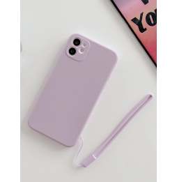 Carcasa Funda para iPhone Unicolor con tira de mano