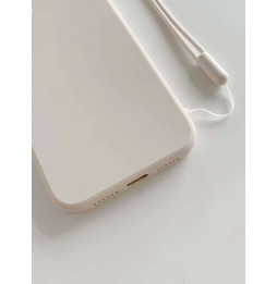 Carcasa Funda para iPhone Unicolor con tira de mano