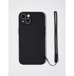 Carcasa Funda para iPhone Unicolor con tira de mano