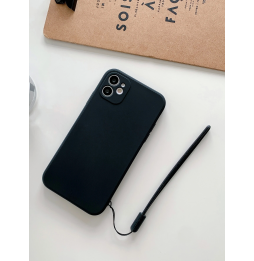 Carcasa Funda para iPhone Unicolor con tira de mano