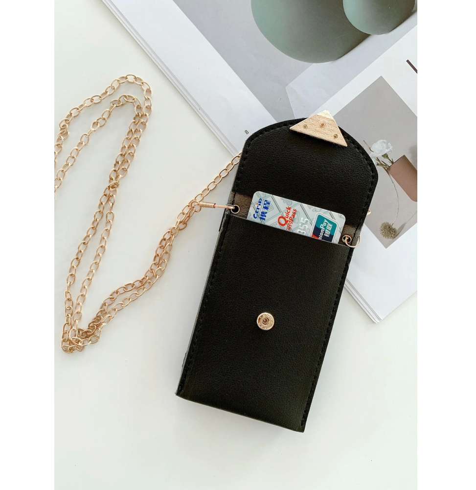 Carcasa Funda para iPhone con Monedero y Cadena Colgante