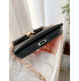 Carcasa Funda para iPhone con Monedero y Cadena Colgante