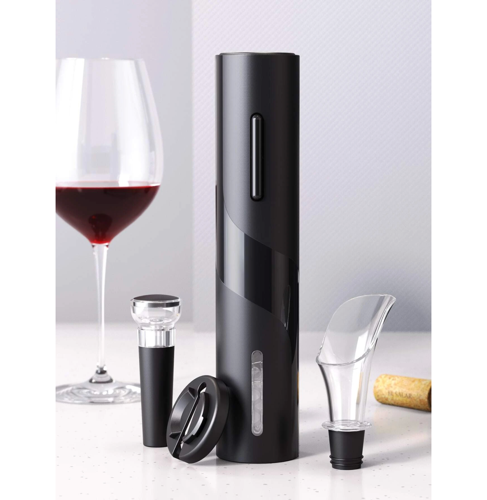 Set Sacacorchos Descorchador Eléctrico de Vinos 4 Piezas