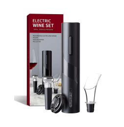 Set Sacacorchos Descorchador Eléctrico de Vinos 4 Piezas