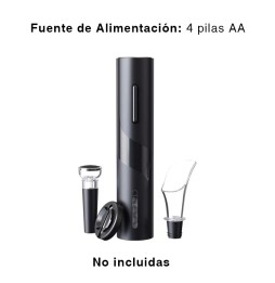 Set Sacacorchos Descorchador Eléctrico de Vinos 4 Piezas