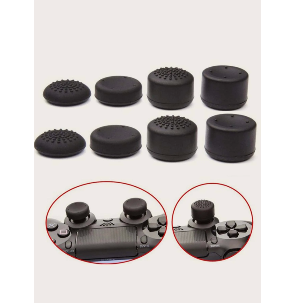Pack 8 Gomas Fundas Para Análogos Joysticks De Ps4 Ps5