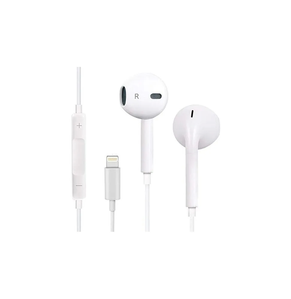 Audífonos Earpods Lightning compatible con iPhone - Blancos -Oem