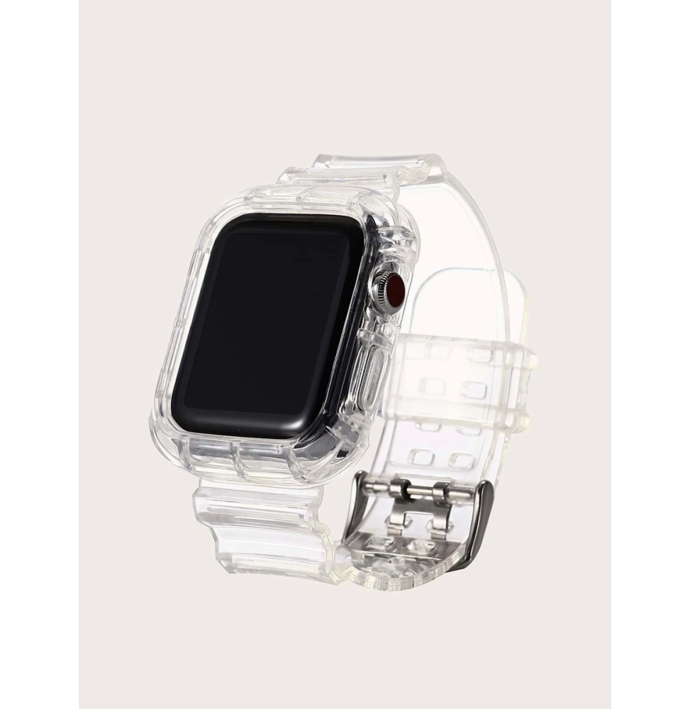 Correa Banda Transparente para Apple Watch Carcasa completa