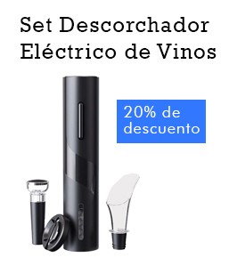 Set Descorchador Eléctrico de Vinos